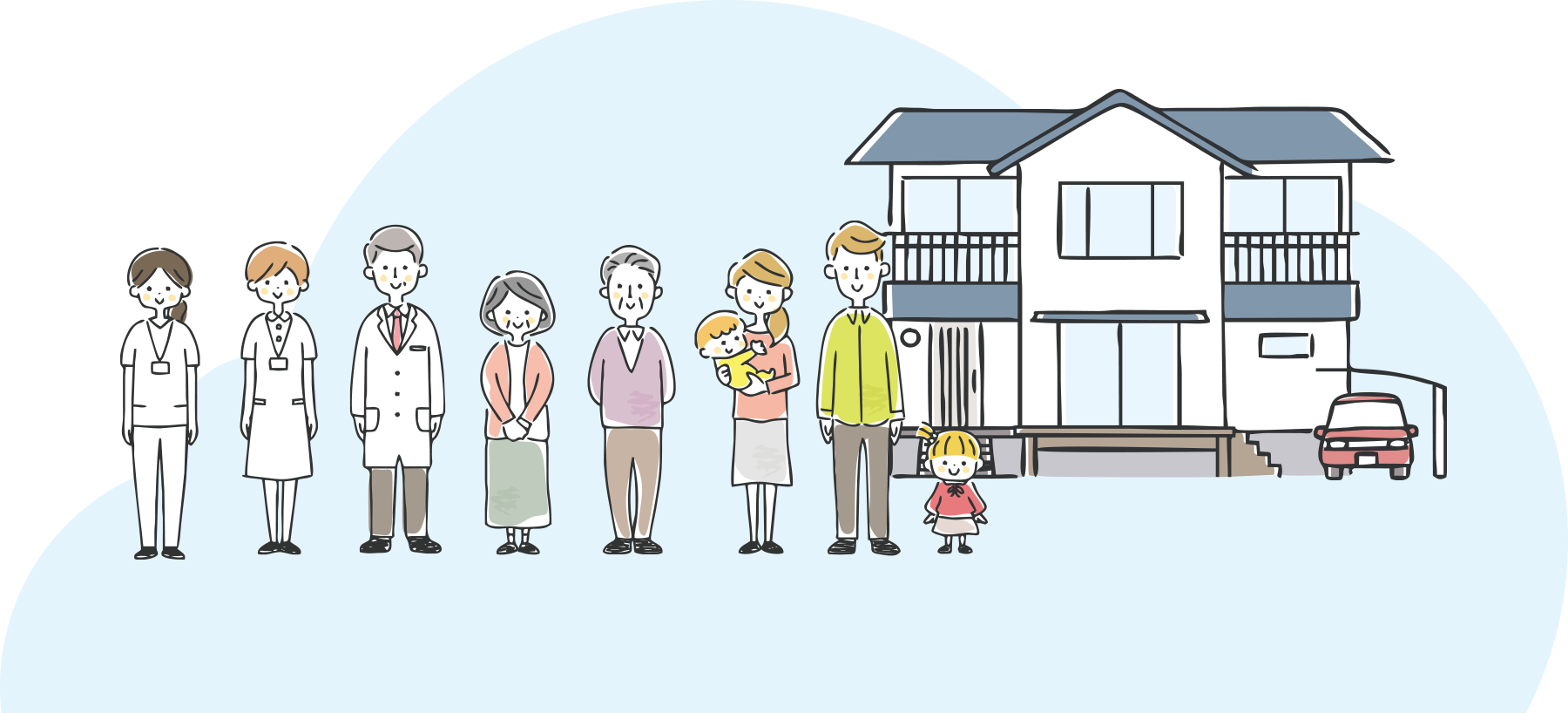 ご自宅で、いつもの暮らしを支える医療を。